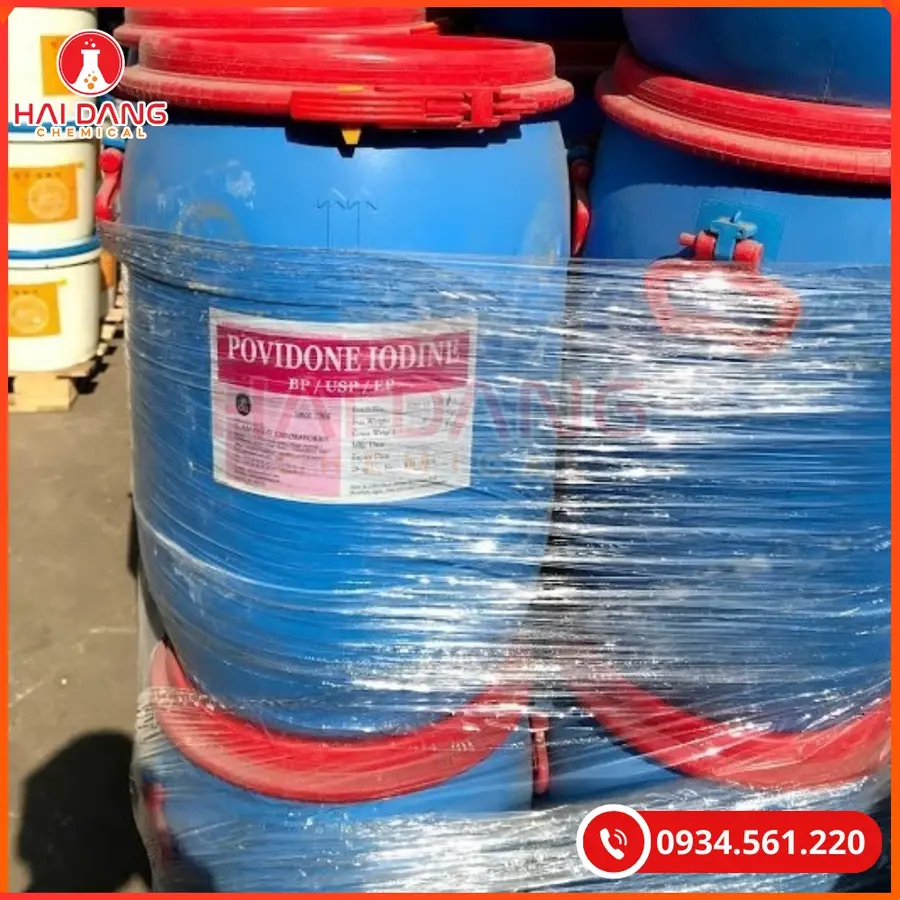 PVP Iodine Ấn Độ Thùng 25kg Sát Khuẩn Thủy Sản | Giá Tốt Tại Kho Quảng Ninh