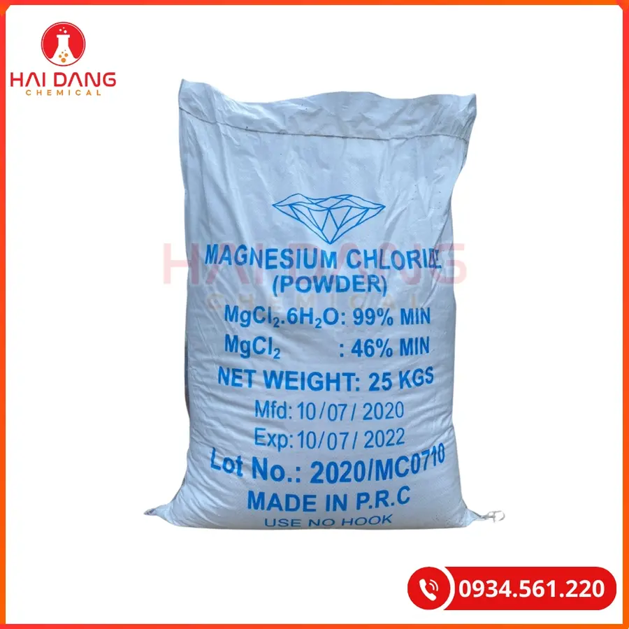 Magnesium Chloride MgCl₂ Trung Quốc Bao 25kg Bổ Sung Khoáng Thủy Sản | Giá Tốt Tại Kho Quảng Ninh