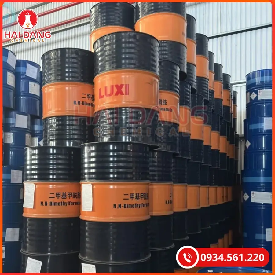 Dimethylformamide (DMF) China 190kg/Phuy Dung Môi Công Nghiệp | Giá Tốt Quảng Ninh
