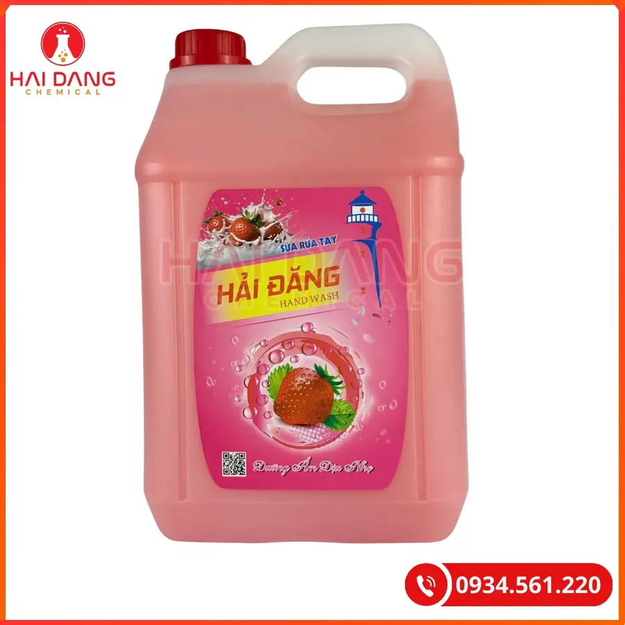 Sữa Rửa Tay Hải Đăng Hương Dâu Việt Nam 10 Lít Can 500ml Chai | Giá Tốt Quảng Ninh