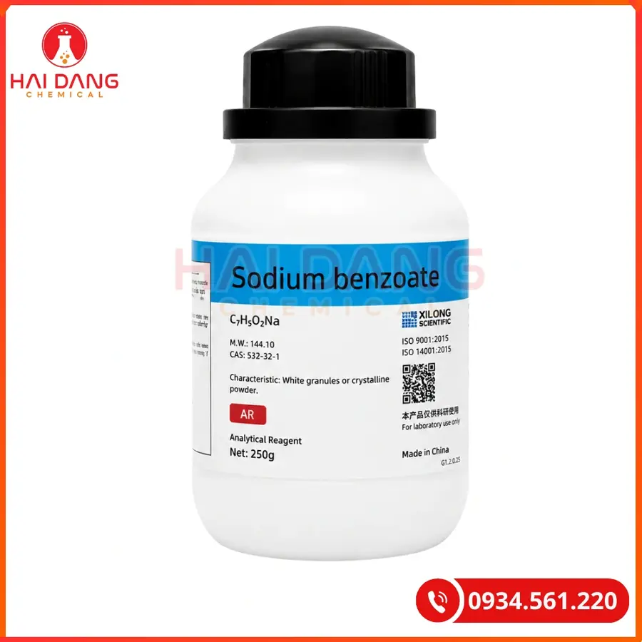 Sodium Benzoate Ghtech 250g Hóa Chất Thí Nghiệm | Giá Tốt Quảng Ninh