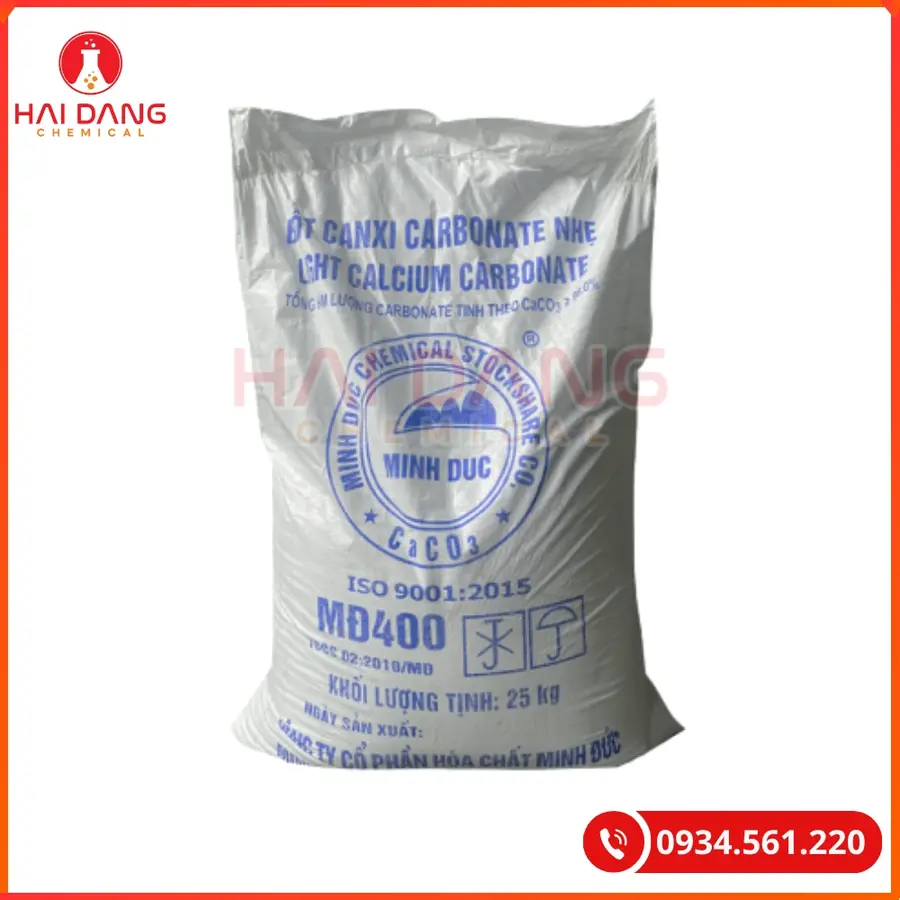 Vôi CaCO3 Việt Nam Bao 25kg Xử Lý Ao Nuôi | Giá Tốt Tại Kho Quảng Ninh