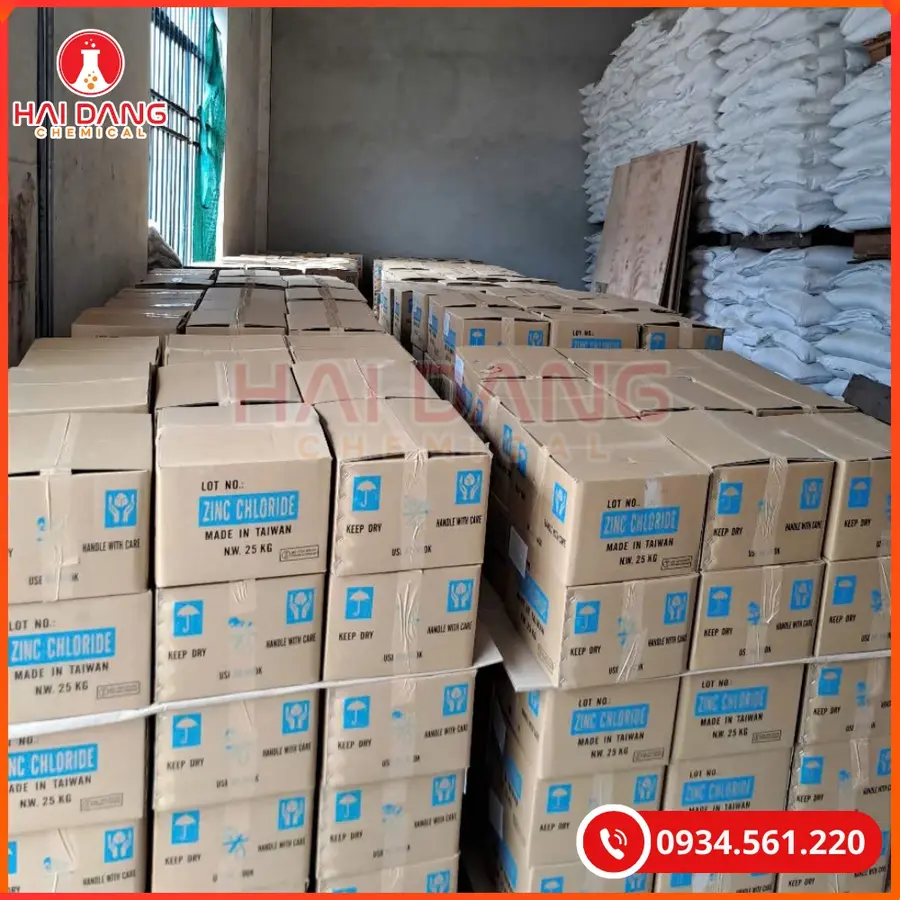Zinc Chloride Taiwan ZnCl2 Hóa Chất Công Nghiệp | Giá Tốt Quảng Ninh