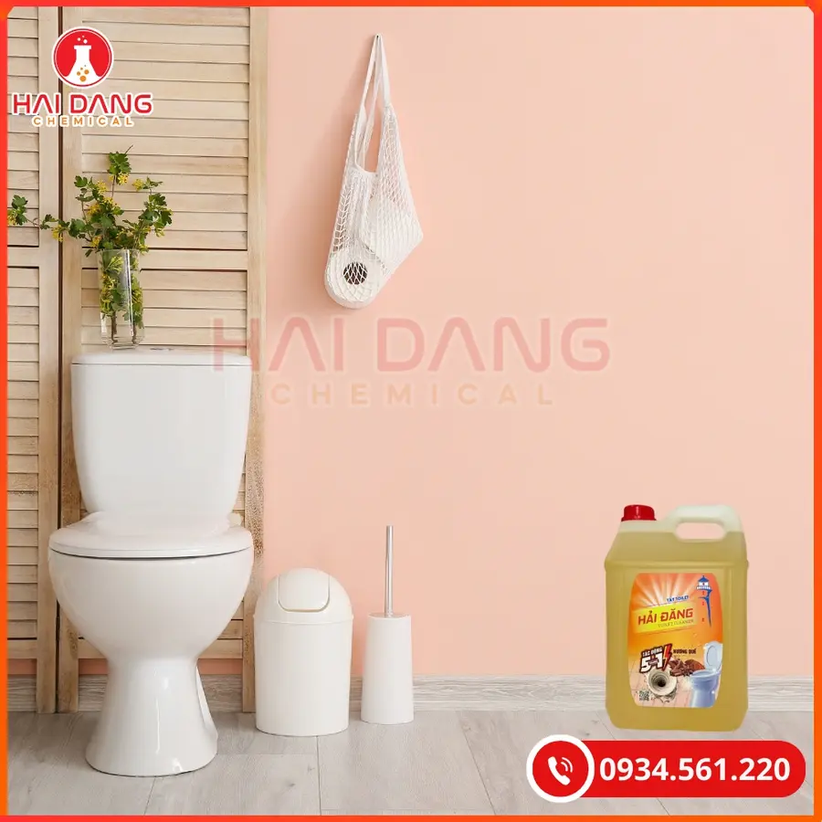 Nước Tẩy Toilet Hải Đăng Hương Quế Việt Nam 10 Lít Can 1 Lít Chai | Giá Tốt Quảng Ninh