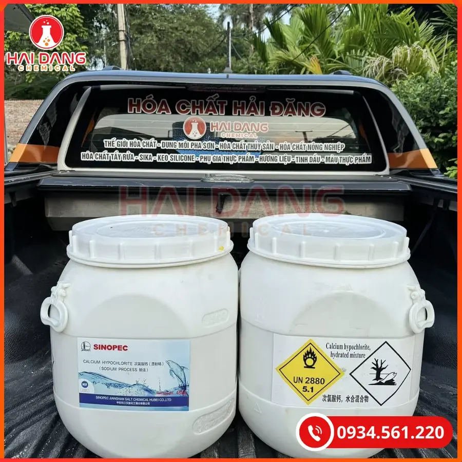 Clorin 70% Trung Quốc Khử Trùng Hồ Bơi Thùng 45kg | Giá Tốt Quảng Ninh