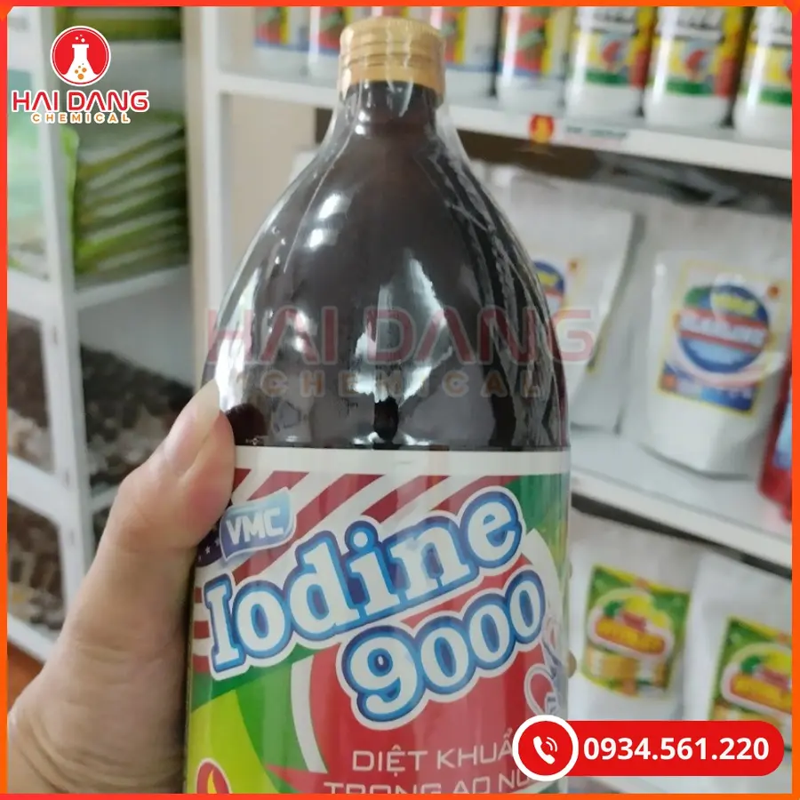 Iodine 9000 Việt Nam Chai 1L Sát Khuẩn Thủy Sản | Giá Tốt Tại Kho Quảng Ninh