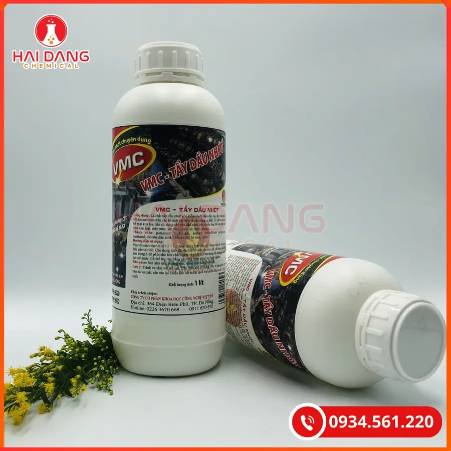 Tẩy Dầu Nhớt VMC Việt Nam 1 Lít Chai Cho Hóa Chất Tẩy Rửa | Giá Tốt Quảng Ninh