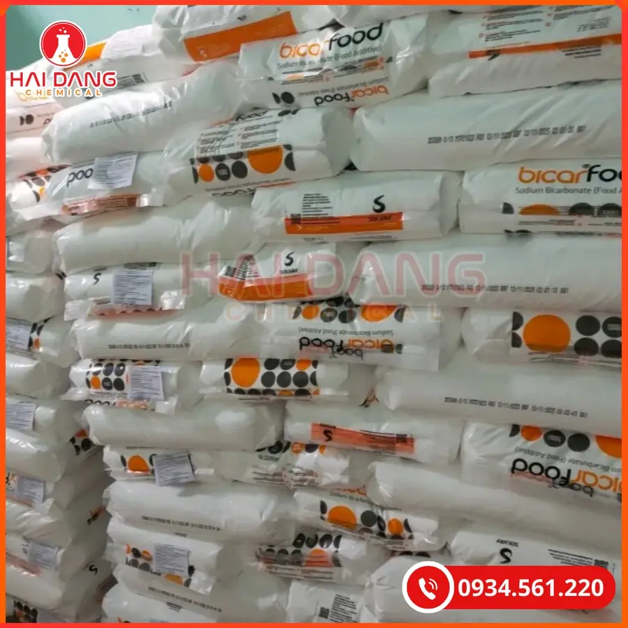 Baking Soda Bicafood Sodium Bicarbonate NaHCO3 Ý 25Kg Bao Cho Hóa Chất Tẩy Rửa | Giá Tốt Quảng Ninh