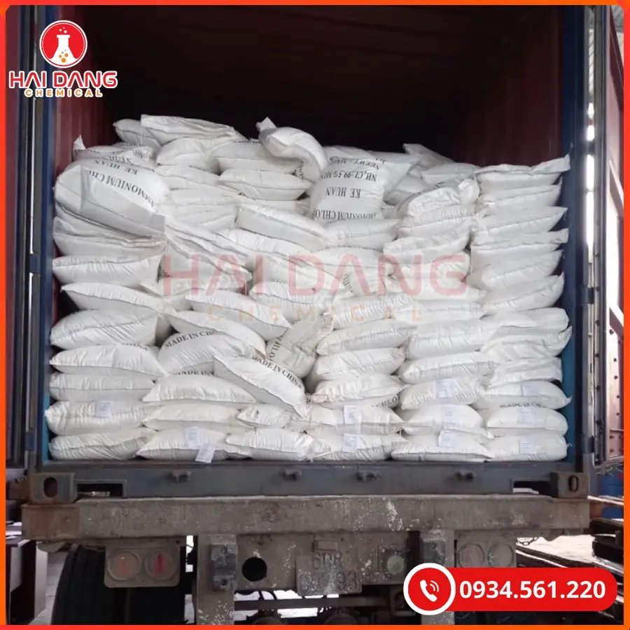 Ammonium Chloride NH4Cl Trung Quốc 25kg Hóa Chất Công Nghiệp | Giá Tốt Quảng Ninh