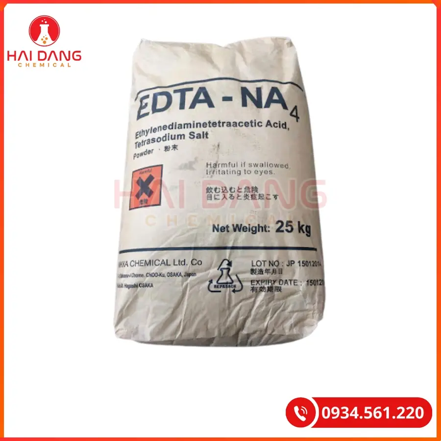 EDTA 4Na Nhật Bản Nguyên Liệu Tẩy Rửa Giá Tốt Quảng Ninh