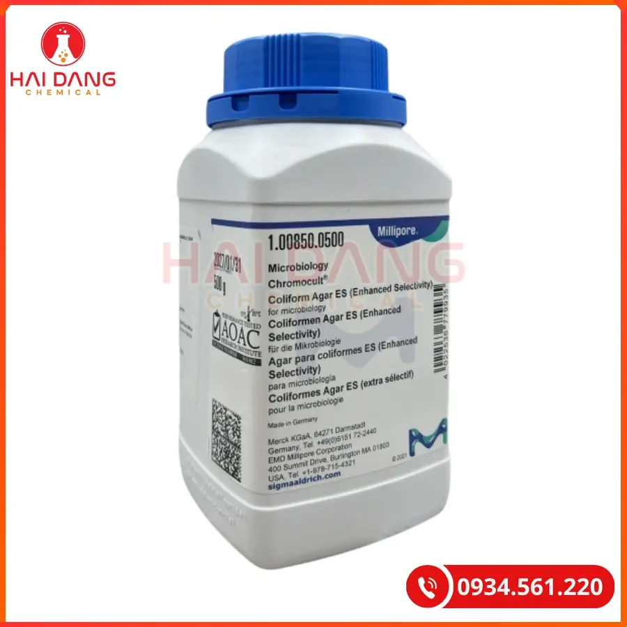Coliform Agar ES (Enhanced Selectivity) Merck 500g Môi Trường Nuôi Cấy Vi Sinh | Giá Tốt Quảng Ninh