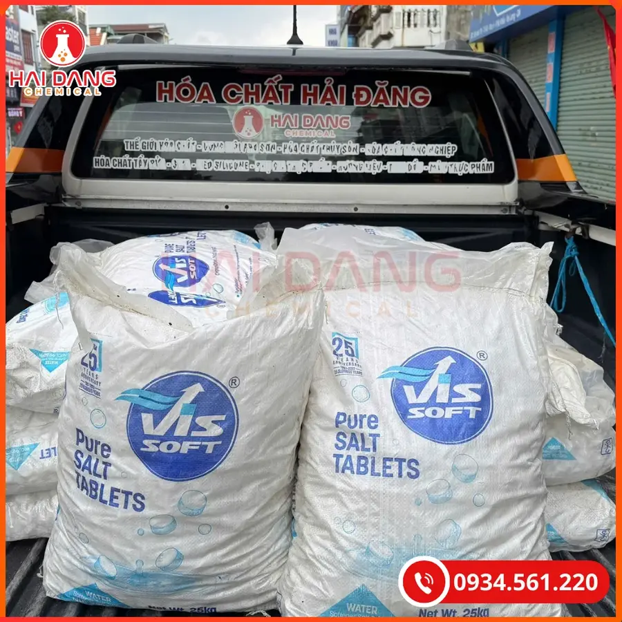 Muối Viên Ấn Độ Bao 25Kg Hóa Chất Xử Lý Nước | Giá Tốt Quảng Ninh