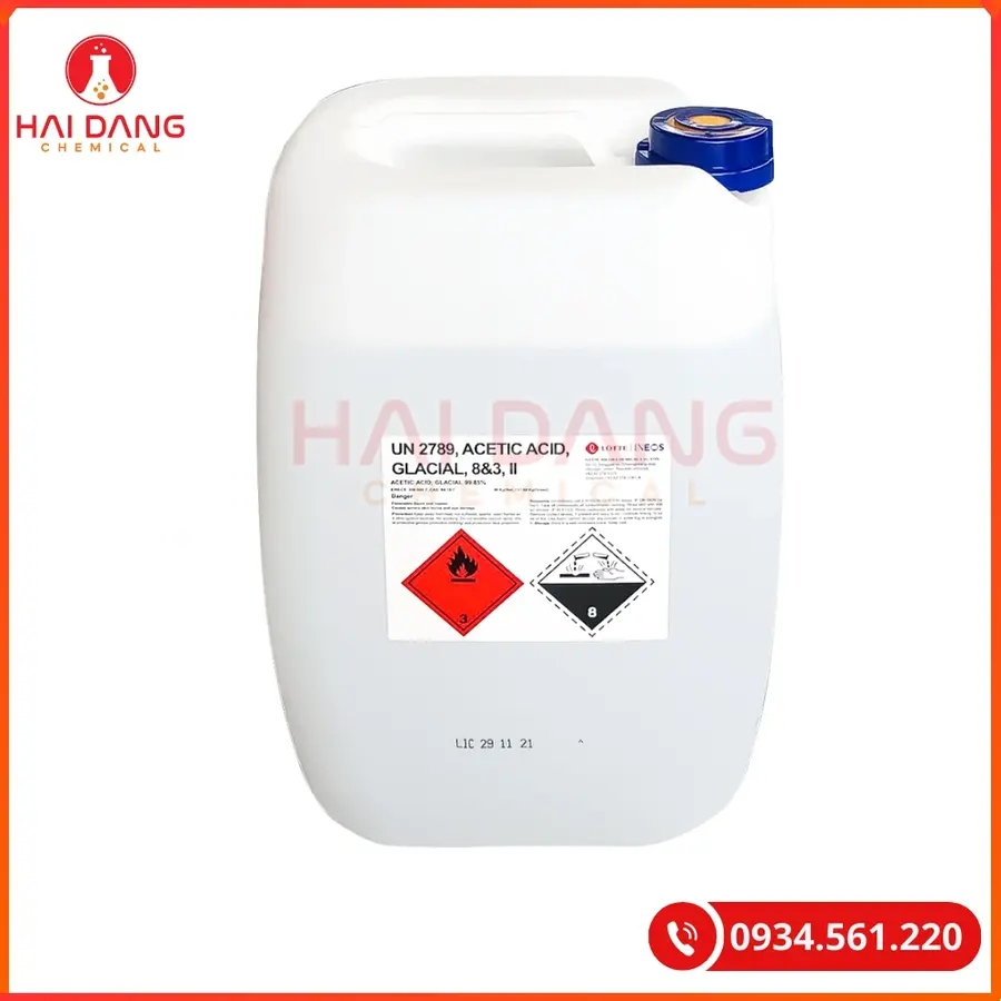 Acetic Acid CH3COOH Hàn Quốc Hóa Chất Công Nghiệp | Giá Tốt Quảng Ninh
