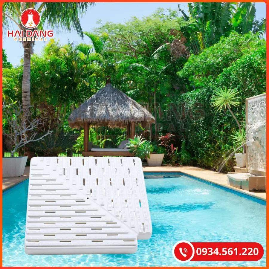 Góc Máng Tràn Vuông Bể Bơi Nhựa ABS Chịu Lực, Lắp Đặt Dễ | Giá Tốt Quảng Ninh