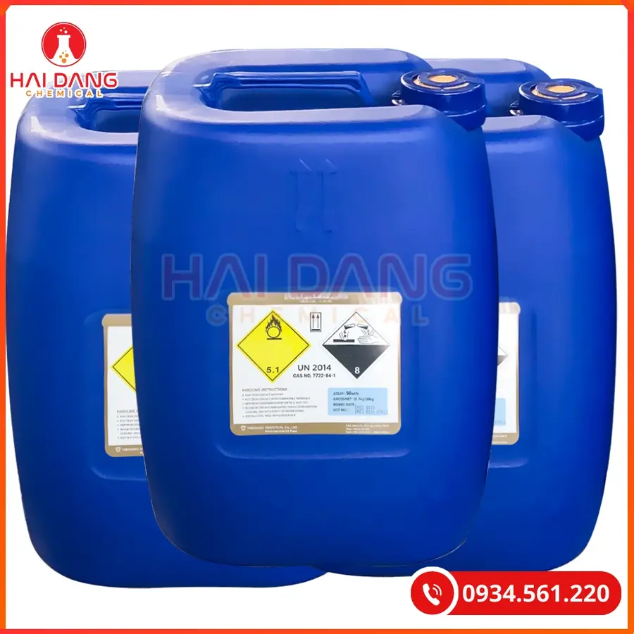 Oxy Già H2O2 50% Hàn Quốc Khử Khuẩn Xử Lý Nước | Giá Tốt Quảng Ninh