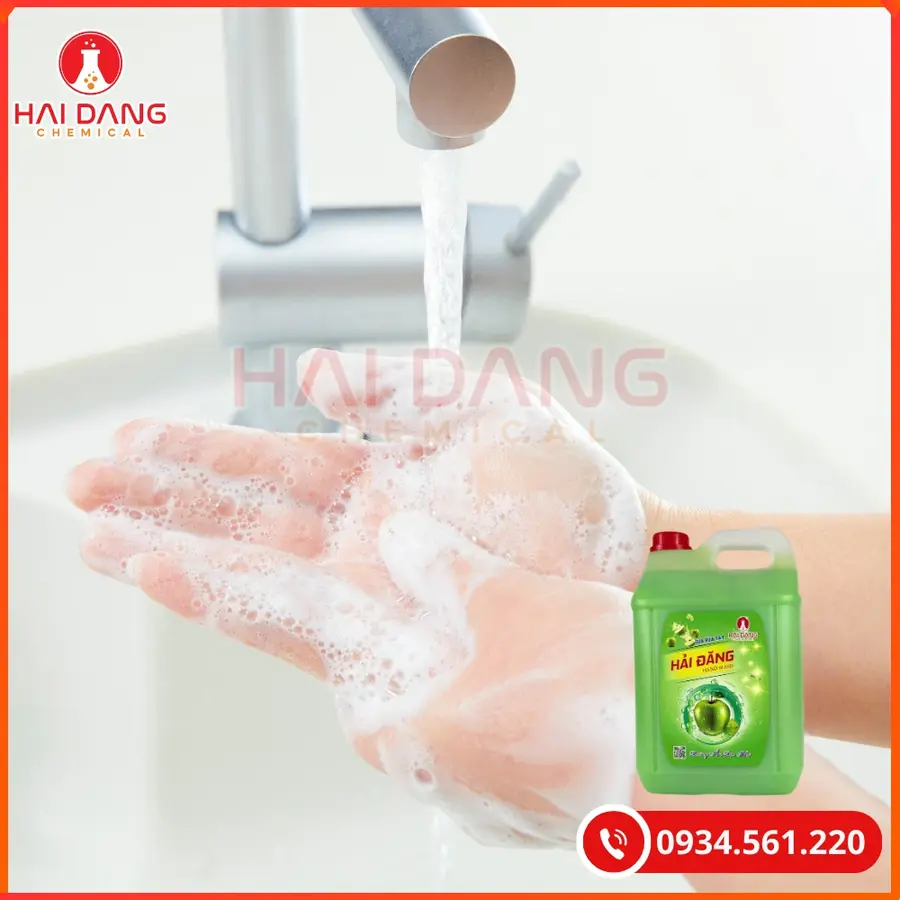 Sữa Rửa Tay Hải Đăng Hương Táo Việt Nam 10 Lít Can 500ml Chai | Giá Tốt Quảng Ninh