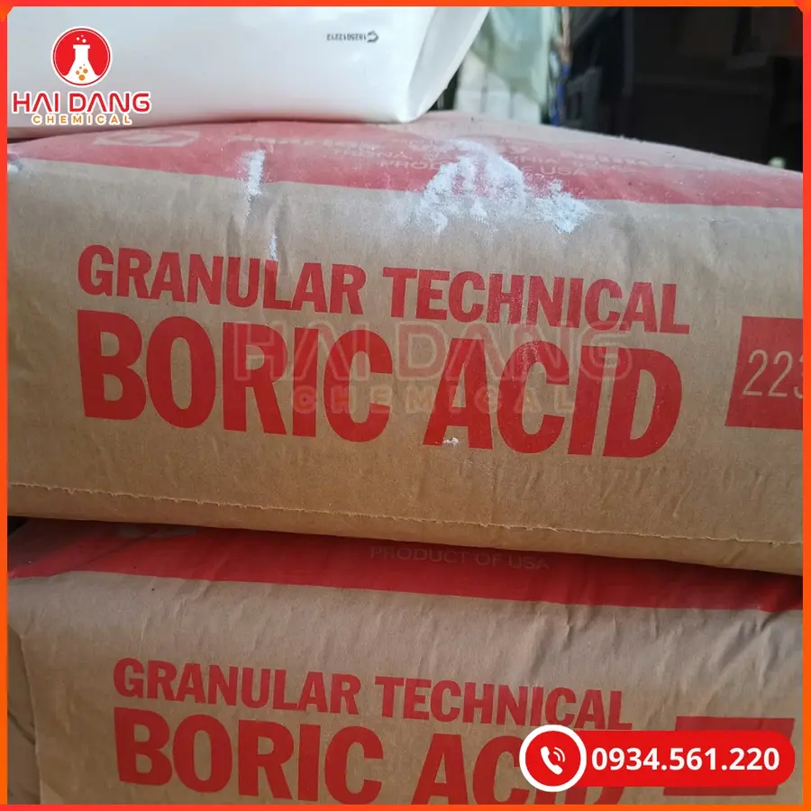 Acid Boric H3BO3 Mỹ 25kg Hóa Chất Công Nghiệp | Giá Tốt Quảng Ninh