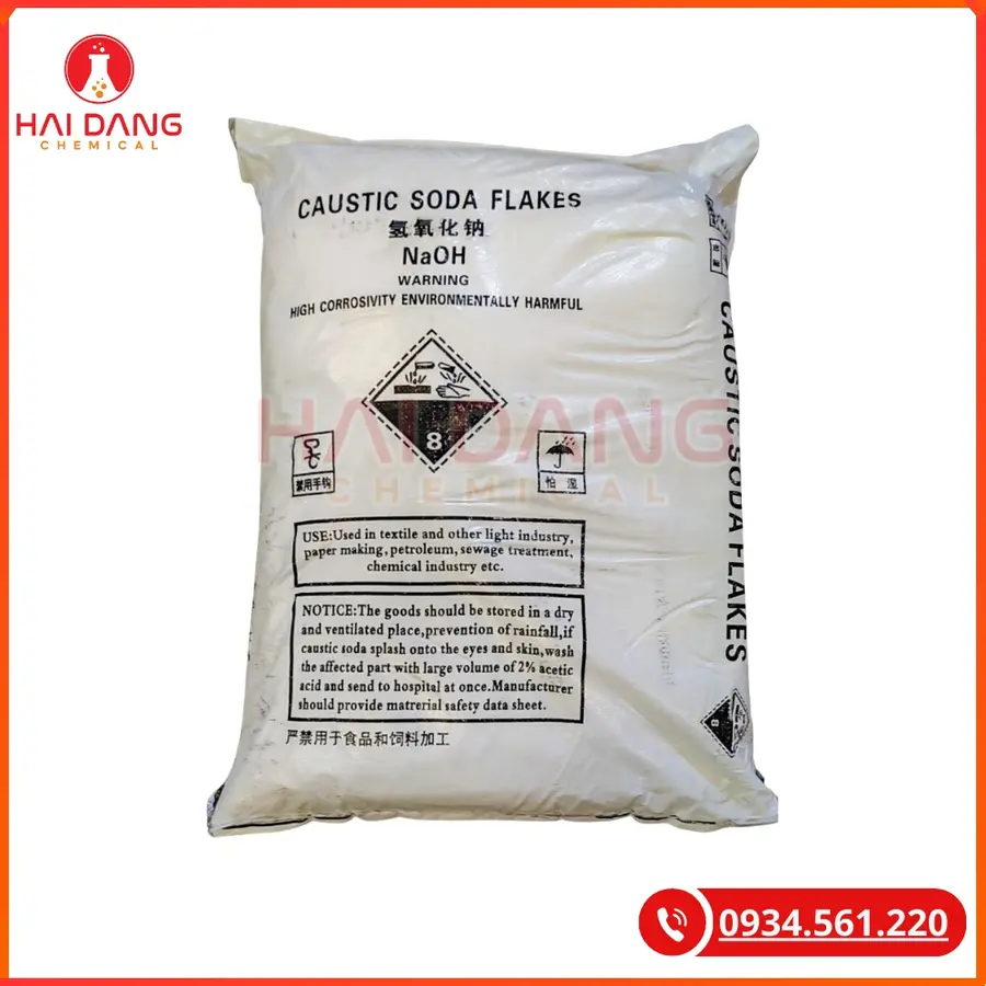Xút Vảy NaOH 98% Trung Quốc Hóa Chất Công Nghiệp | Giá Tốt Quảng Ninh