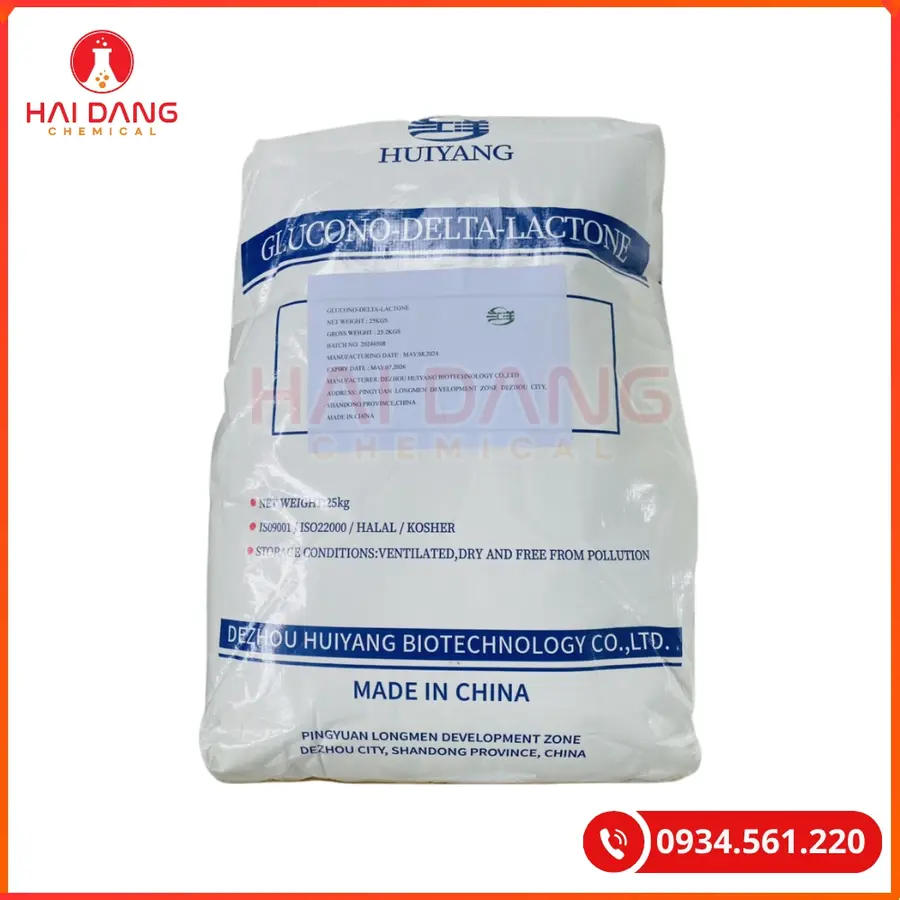 Đường Nho GDL Glucono Delta Lactone Trung Quốc | Giá Tốt Tại Kho Quảng Ninh