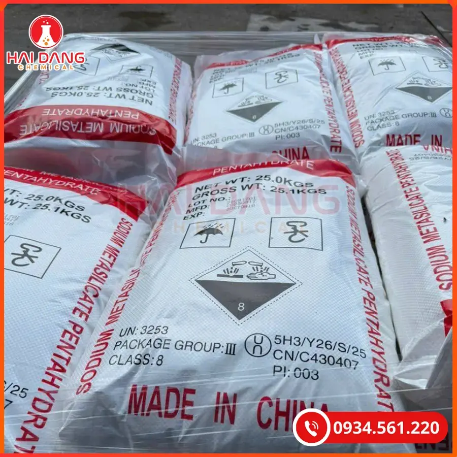 Sodium Metasilicate Na2SiO3 Trung Quốc Hóa Chất Công Nghiệp | Giá Tốt Quảng Ninh