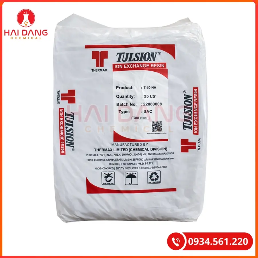Hạt Trao Đổi Ion Cation Tulsion T40Na Thermax Làm Mềm Nước | Giá Tốt Quảng Ninh