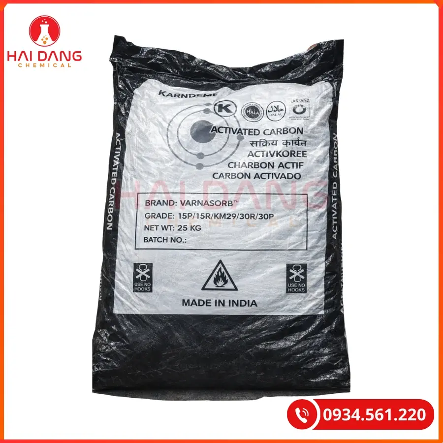 Than Hoạt Tính Bột Varnasorb 200 Mesh Khử Màu Nước | Giá Tốt Quảng Ninh