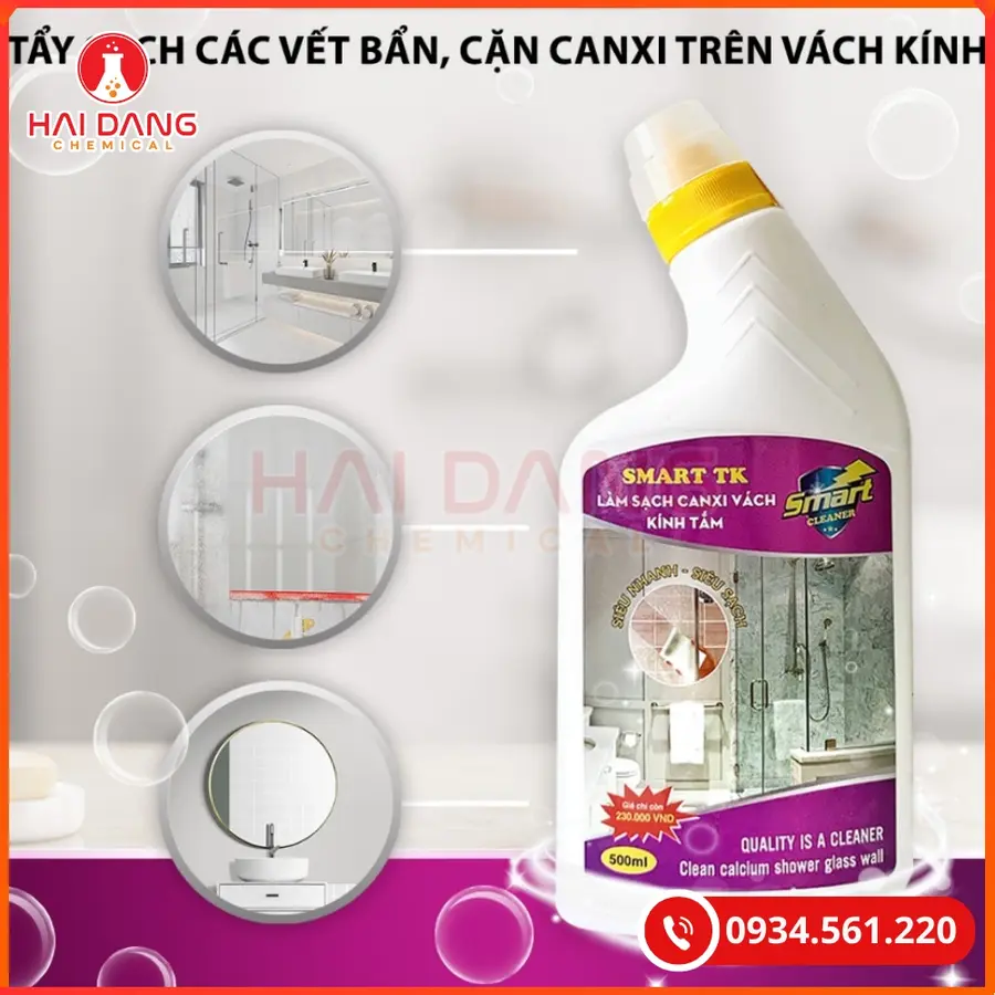 Tẩy Kính Smart TK Việt Nam 300ml Chai Cho Vệ Sinh Kính | Giá Tốt Quảng Ninh