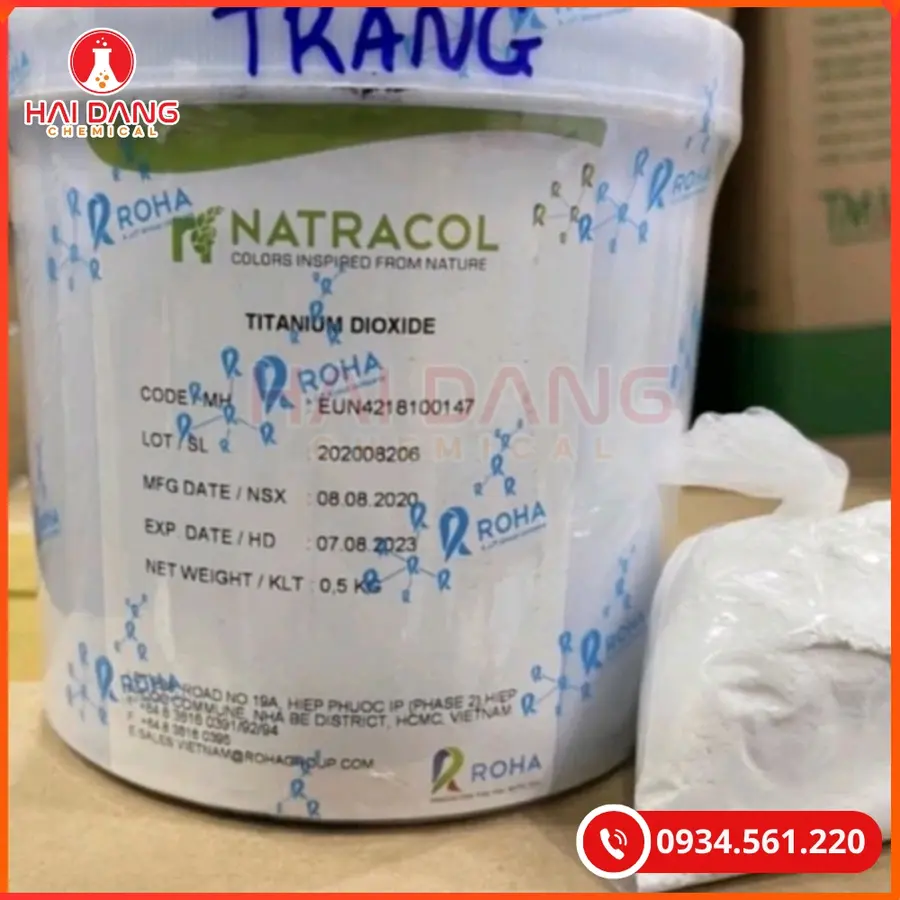 Phẩm Màu Trắng Titanium Dioxide Lỏng Thực Phẩm | Giá Tốt Tại Kho Quảng Ninh