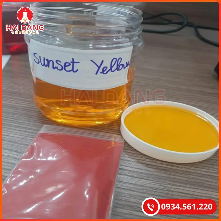 Màu Vàng Sunset Yellow Thực Phẩm | Giá Tốt Tại Kho Quảng Ninh