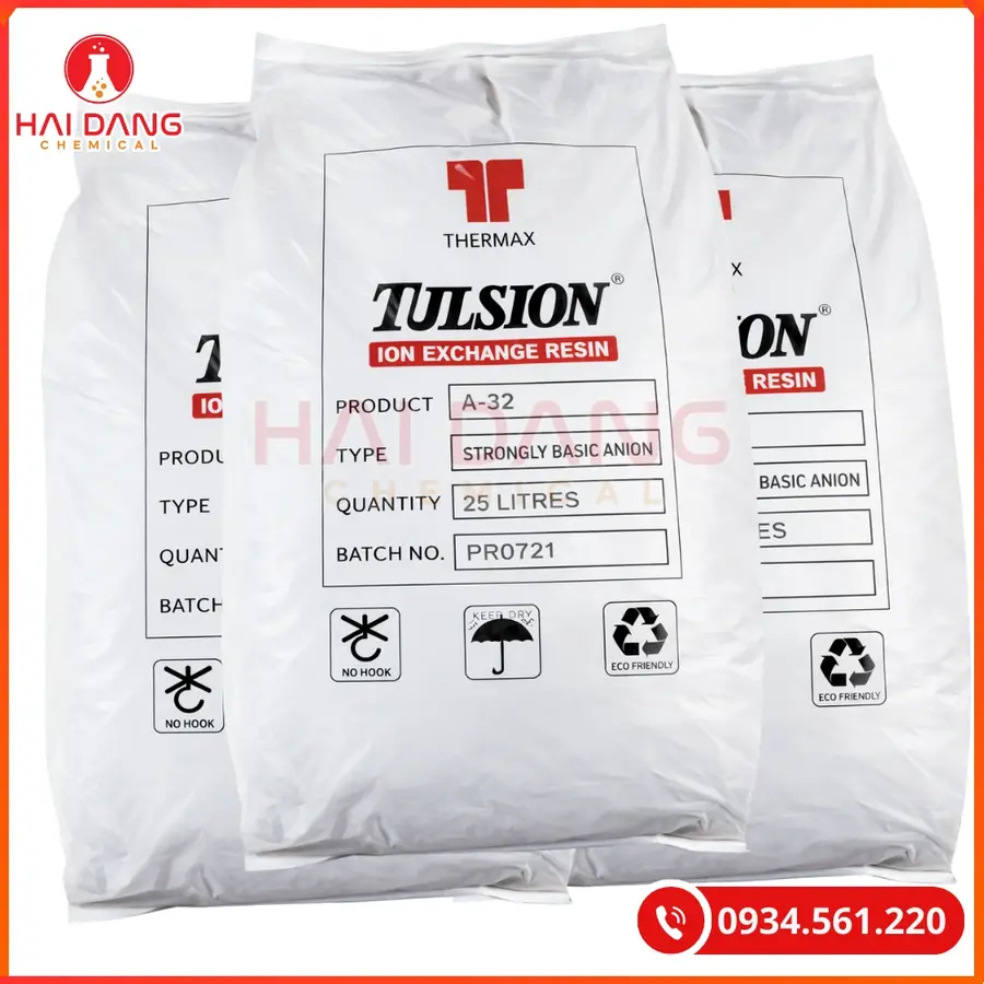 Hạt Trao Đổi Ion Anion Tulsion A32 Thermax Khử Khoáng Nước | Giá Tốt Quảng Ninh