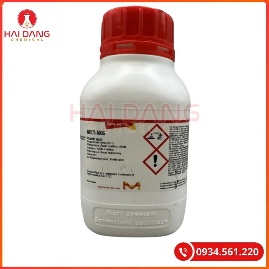 Maleic Acid Sigma 500g Hóa Chất Thí Nghiệm | Giá Tốt Quảng Ninh