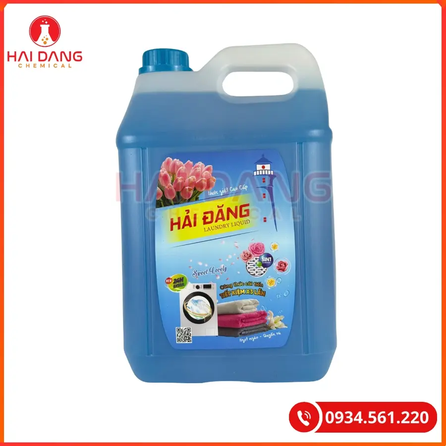 Nước Giặt Hải Đăng Hương Sweet Lovely Việt Nam 10 Lít Can 3,2 Lít Can | Giá Tốt Quảng Ninh