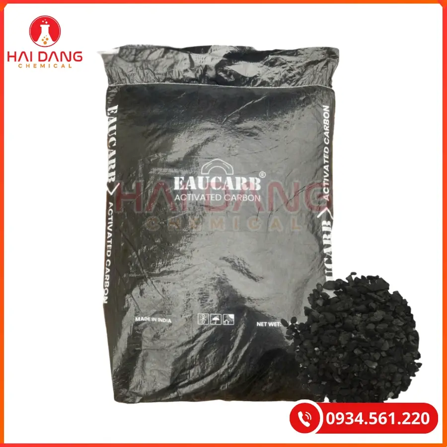 Than Hoạt Tính Hạt Eaucarb Iodine 500 Min Lọc Nước Công Nghiệp | Giá Tốt Quảng Ninh