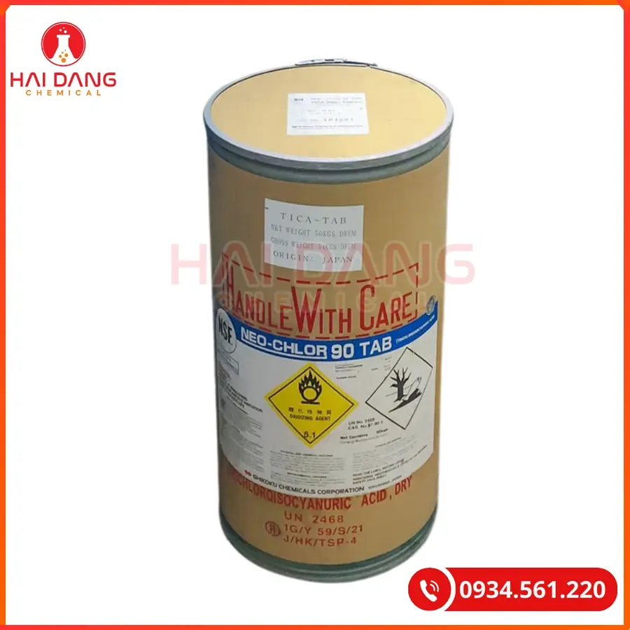 TCCA Bột Viên Nhật Shikoku Thùng 50Kg Khử Trùng Nước | Giá Tốt Quảng Ninh