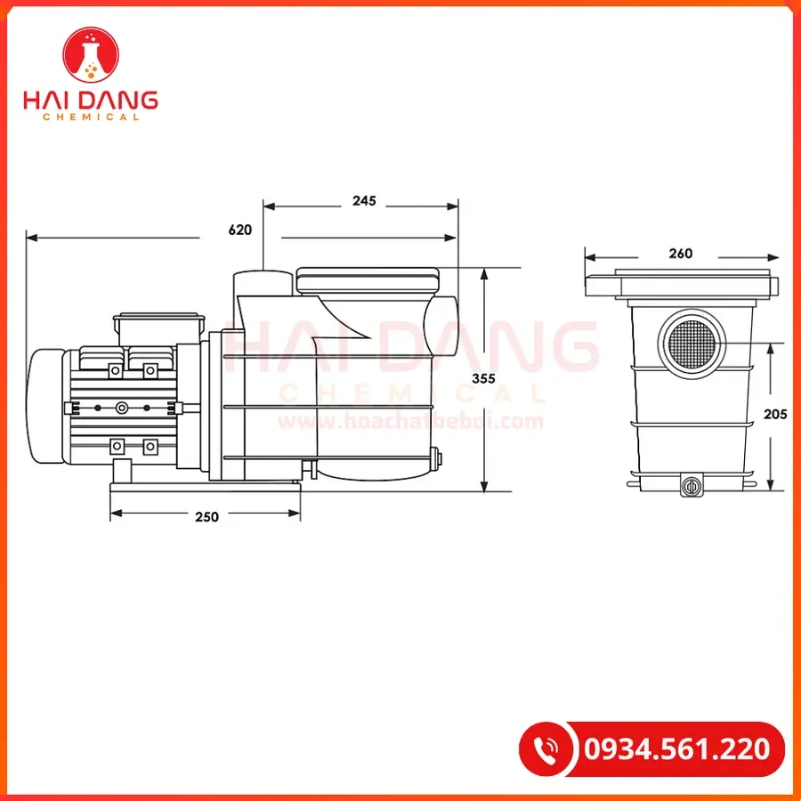 MÁY BƠM MINDER MODEL MRB 400/380V | Giá Tốt Quảng Ninh