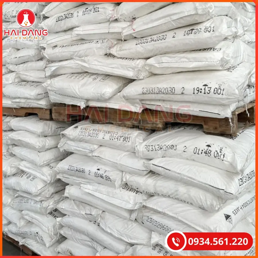 Xút Vảy NaOH 98% Trung Quốc 25kg Bao | Giá Tốt Quảng Ninh