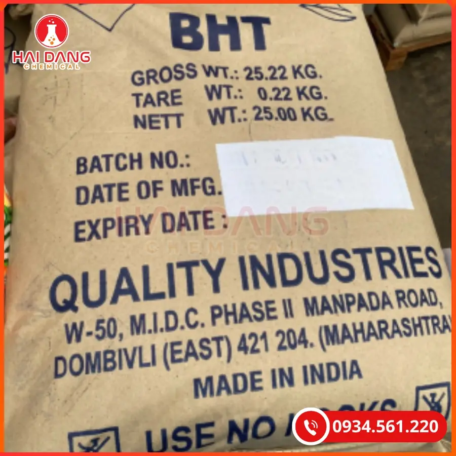 BHT Butylated Hydroxy Toluene Thực Phẩm | Giá Tốt Tại Kho Quảng Ninh