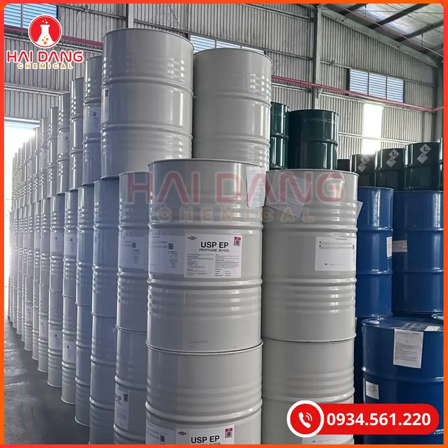 Propylene Glycol Thái Lan 215kg/Phuy Dung Môi Công Nghiệp | Giá Tốt Quảng Ninh