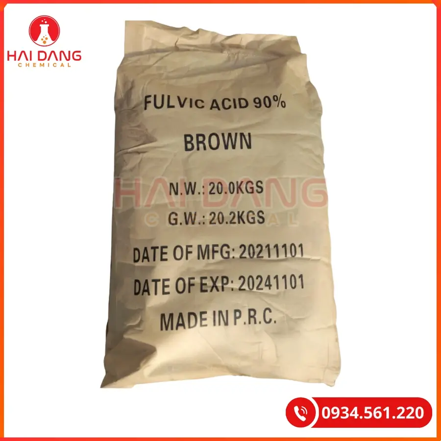 Acid Fulvic 90% Trung Quốc Hóa Chất Công Nghiệp | Giá Tốt Quảng Ninh