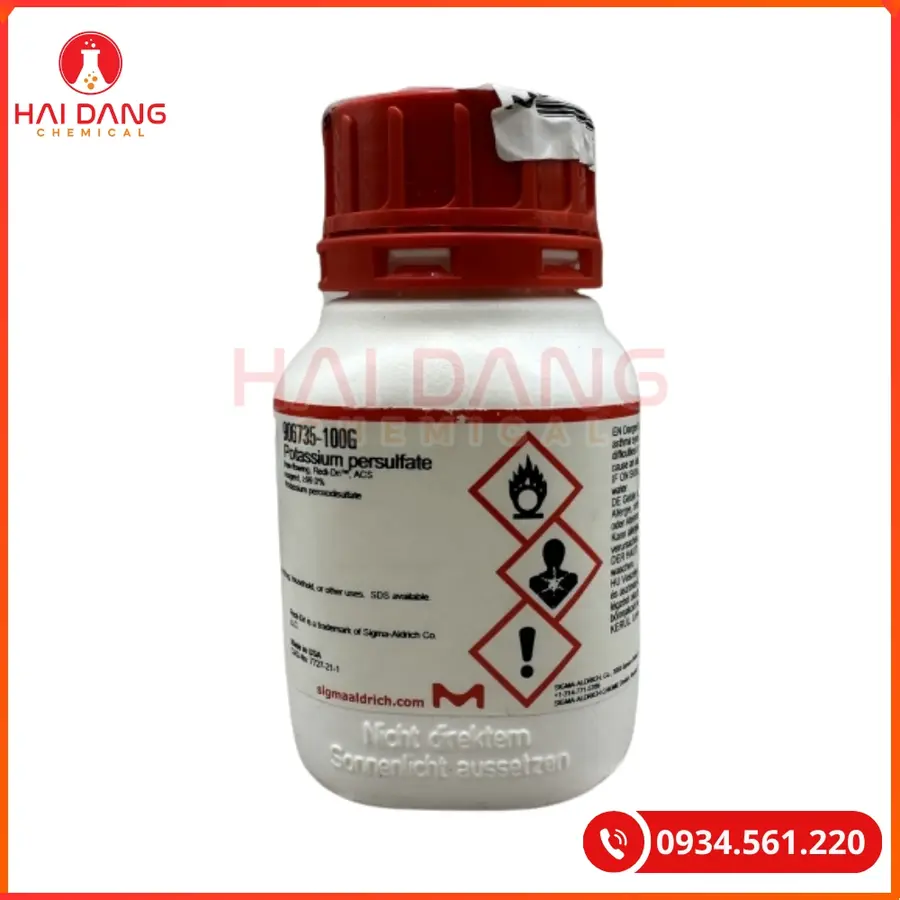 Potassium Persulfate Sigma 100g Hóa Chất Thí Nghiệm | Giá Tốt Quảng Ninh