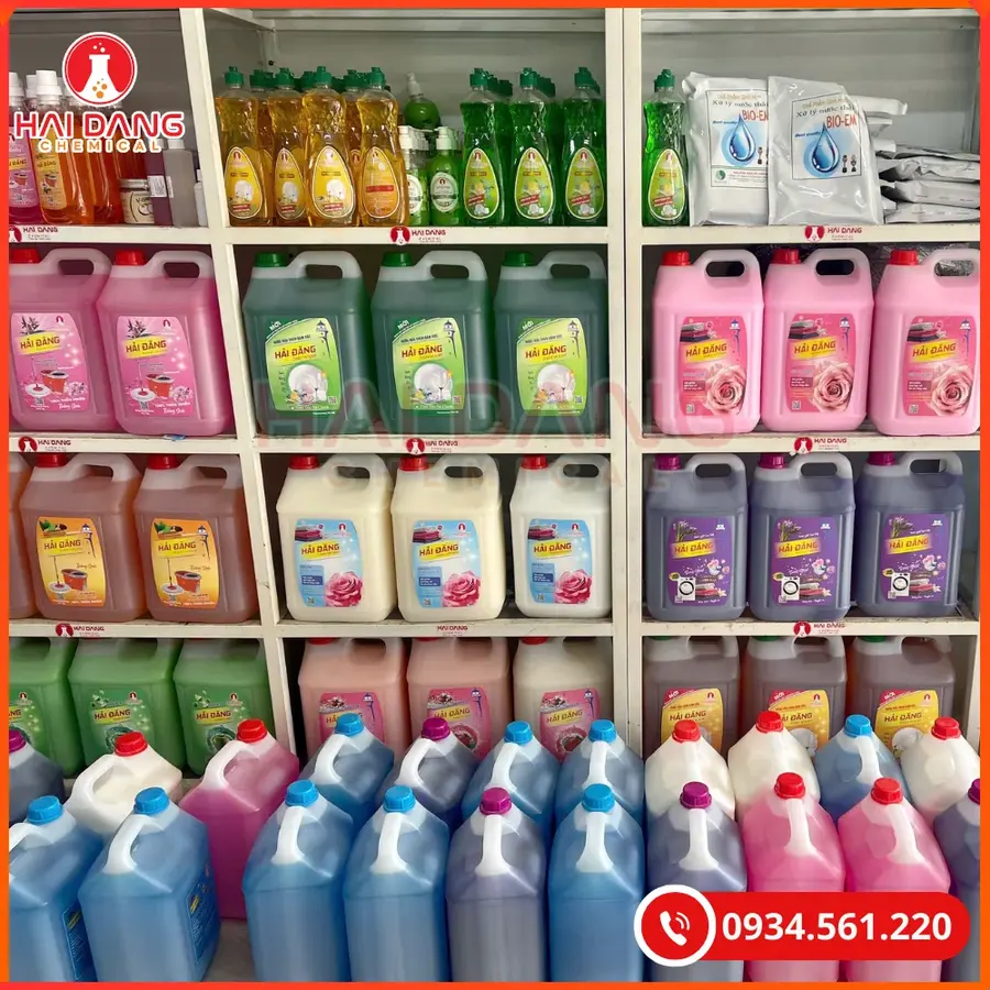 Nước Rửa Chén Hải Đăng Hương Sả Chanh Việt Nam 10 Lít Can 750ml Chai | Giá Tốt Quảng Ninh
