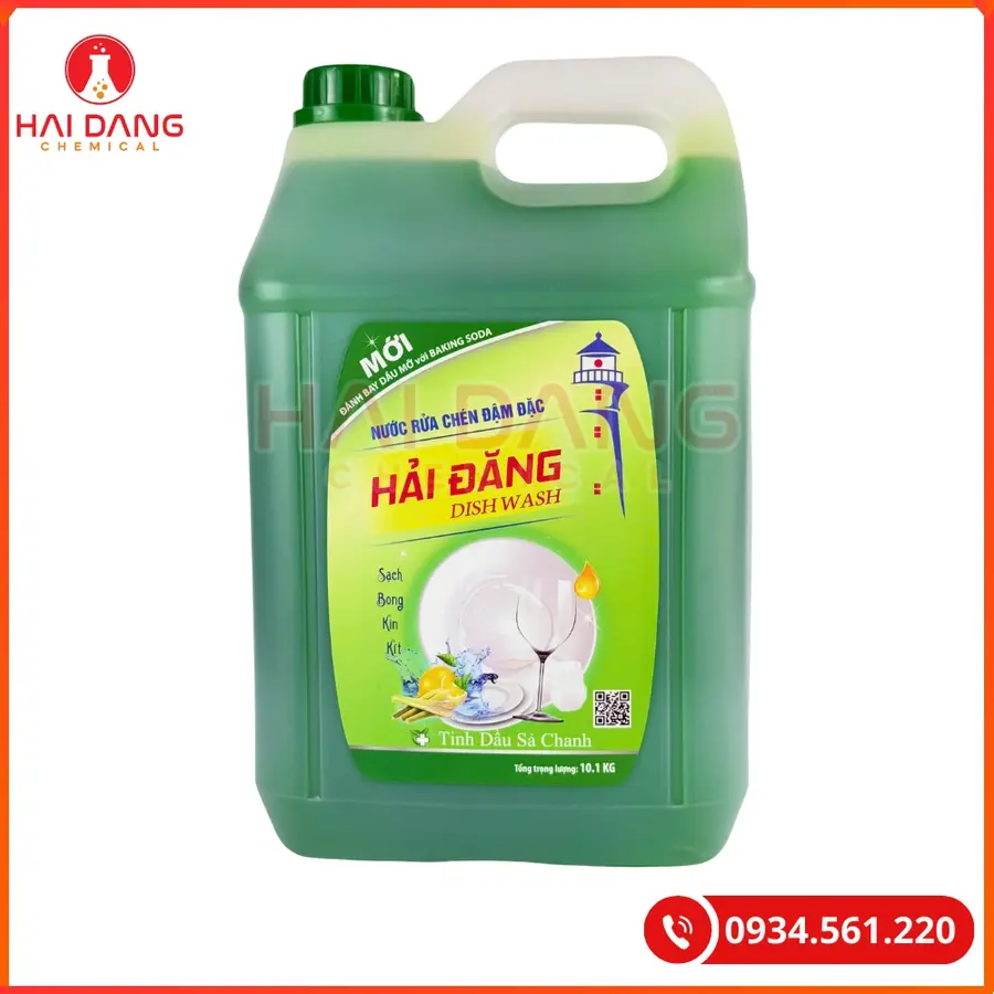Nước Rửa Chén Hải Đăng Hương Sả Chanh Việt Nam 10 Lít Can 750ml Chai | Giá Tốt Quảng Ninh