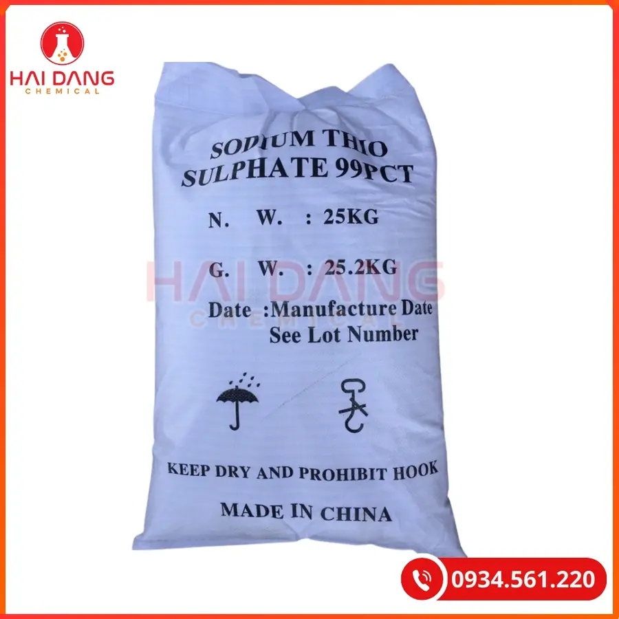 Sodium Thiosulfate Trung Quốc Bao 25kg Khử Clo | Giá Tốt Tại Kho Quảng Ninh