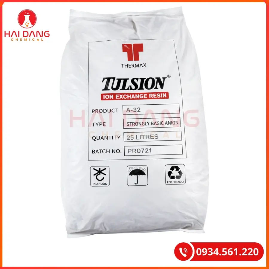 Hạt Trao Đổi Ion Anion Tulsion A32 Thermax Khử Khoáng Nước | Giá Tốt Quảng Ninh