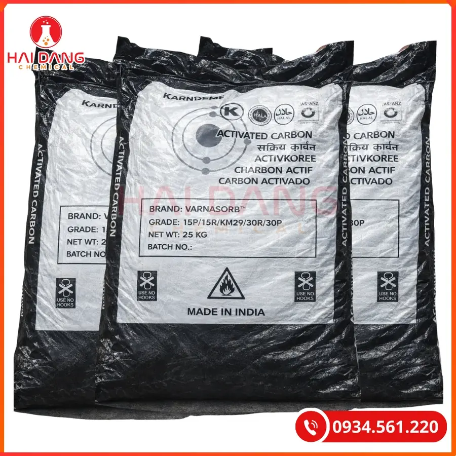 Than Hoạt Tính Bột Varnasorb 200 Mesh Khử Màu Nước | Giá Tốt Quảng Ninh