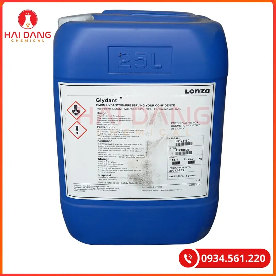 Chất Bảo Quản DMDMH Indonesia Nguyên Liệu Tẩy Rửa | Giá Tốt Tại Kho Quảng Ninh