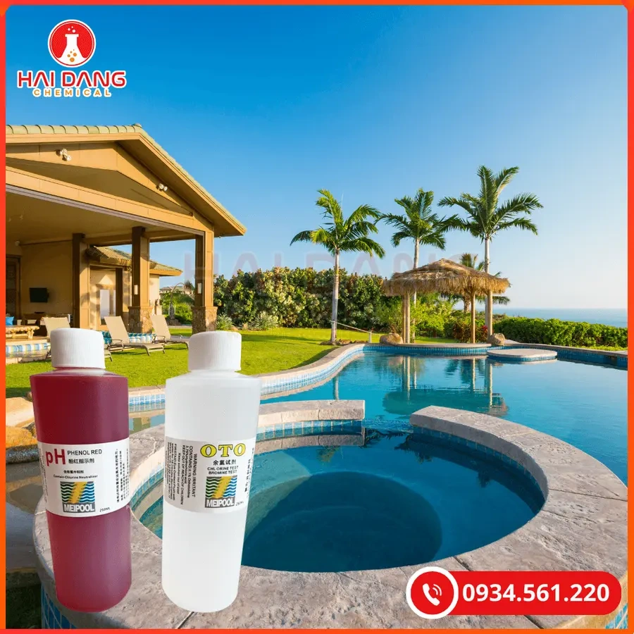 Dung Dịch Test Clo & pH Hồ Bơi OTO – Phenol 250ml Chính Xác | Giá Tốt Quảng Ninh