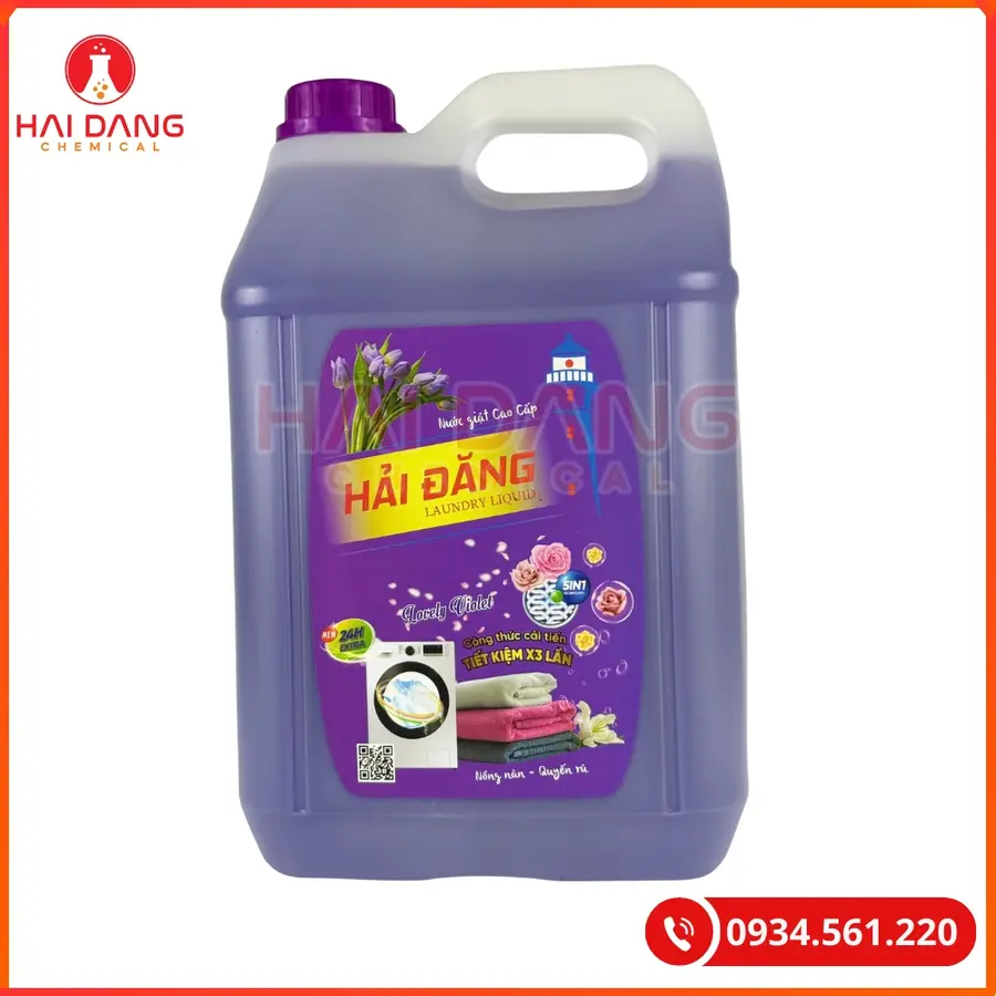 Nước Giặt Hải Đăng Hương Lovely Violet Giá Tốt Quảng Ninh