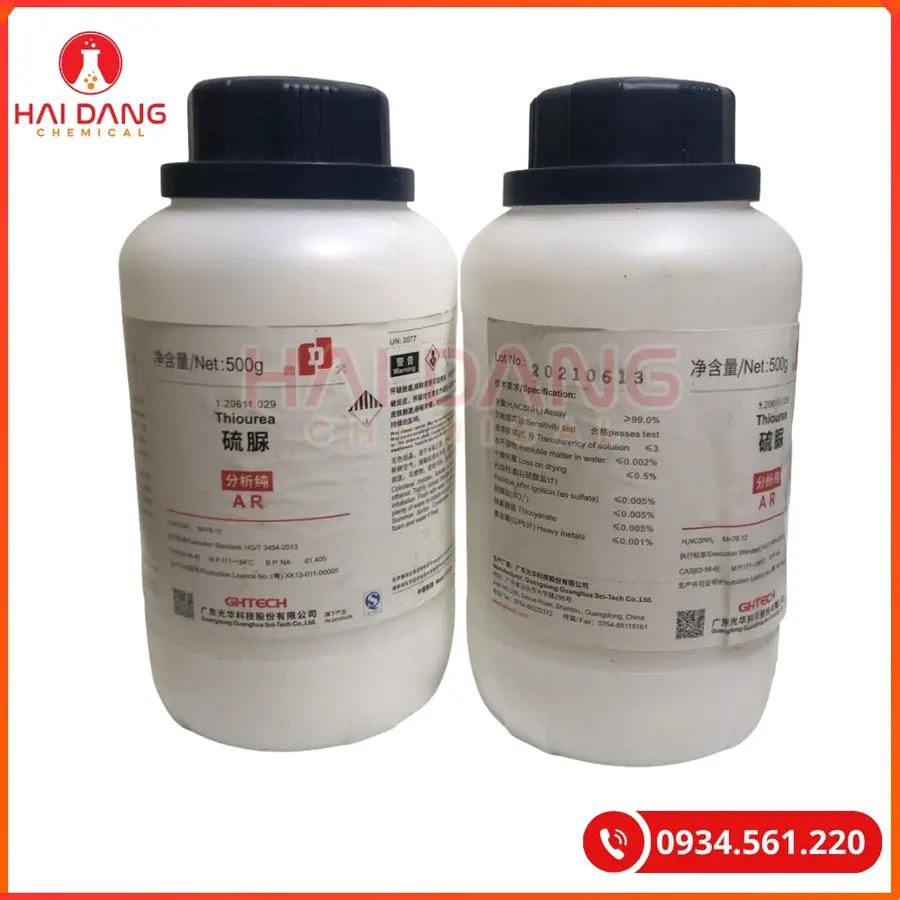 Thiourea Ghtech 500g Hóa Chất Thí Nghiệm | Giá Tốt Quảng Ninh