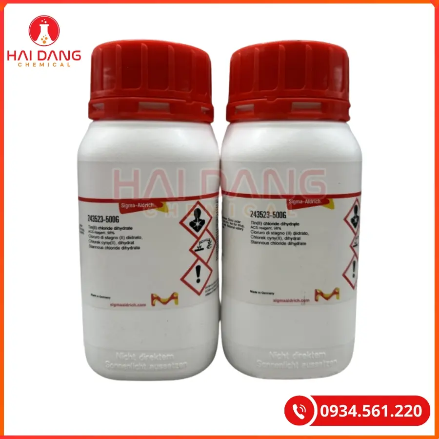 Tin (II) Chloride Dihydrate Sigma 500g Hóa Chất Thí Nghiệm | Giá Tốt Quảng Ninh